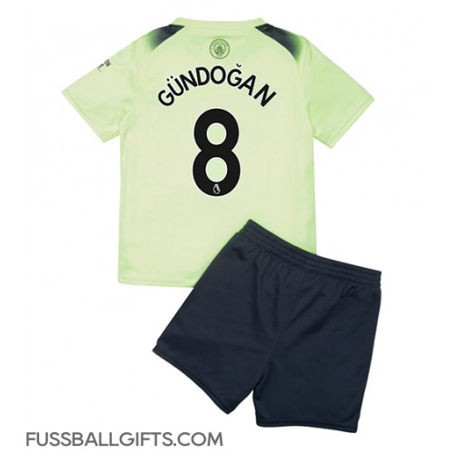 Manchester City Ilkay Gundogan #8 Fußballbekleidung 3rd trikot Kinder 2022-23 Kurzarm (+ kurze hosen)